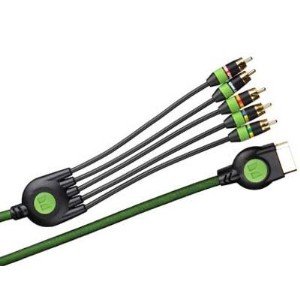 Monster Cable GameLink 400 X - Game console link cable - component video / audio - Xbox AV connector (M) - RCA - 10 ft