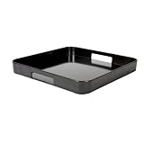 Square Gallery Serving Tray - Black
