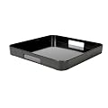 Square Gallery Serving Tray - Black