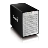 31KOOl7U9sL. SL160  GMG 4500MGB Quad Bay Raid External Hard Drive Enclosure    3.5 SATA Bays, USB, Firewire 400, Firewire 800, Aluminum, Black