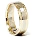 Mens 6MM 14k White & Yellow Gold Two Tone Comfort Fit Brushed Wedding Ring Mans Band Size 10 (all sizes available)