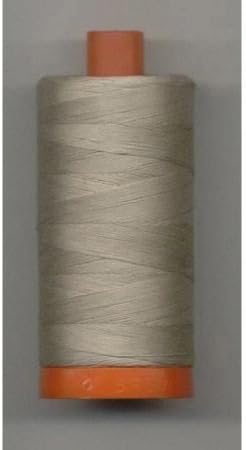 Aurifil Cotton Mako Thread 50 weight Eggshell Tan Mini Spool 220 yards / 200 meters