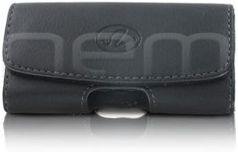 Black Horizontal Stylish Leather Cover Belt Clip Side Case Pouch For RIM BlackBerry Pearl 3G 9100 9105