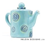 : Blue Marina Teapot By Klein Designs Wonderful For Teas And Kitchen Decor