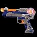 Survivor Gunfight Animated gun with Moving Double Barrels, Lighted Spinner, Laser Sight & Sound_s-2