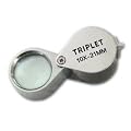 SAFE METALL PR�ZISIONS EINSCHLAGLUPE 10 x FACHE VERGR��ERUNG Linsendurchmesser 21 mm Glaslinse inclusiv Etui Nr. 9548