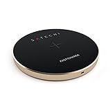 Satechi 急速ワイヤレスチャージャー Qiワイヤレス充電パッド (Galaxy S7/S6/Active/Edge/Edge Plus/Note 5やその他Qi対応デバイス用) (ゴールド)