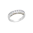 14K Two Tone Gold 3/4 ct. Diamond Bridal Anniversary Band