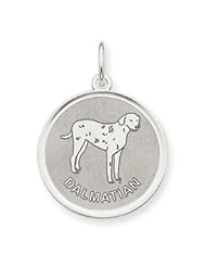 Sterling Silver Dalmation Disc Charm QC2682"