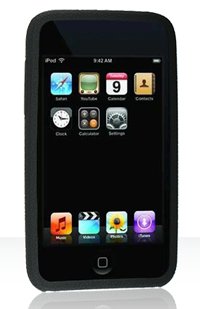 Apple iPod Touch 2 iTouch 3 Black Silicon Skin Case 2nd 3rd Generation