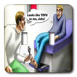Londons Times Funny Society Cartoons - Tofu - Light Switch Covers - double toggle switch