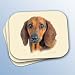 dachshund23 - Dachshund Red Mouse Pad