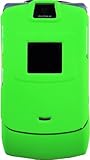 Cuffu Motorola V3 Razr Razor Rubberized Hard Case Green Makes Top of the Fa ....