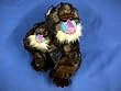 Stuffed Mandrill with Baby 10" High
