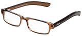 Optx 20/20 Fashionreader Yellowstone Fashionable Reading Glasses +1.00, Dark Brown/light Brown