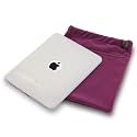 APPLE IPAD 3 PC EXECUTIVE ACCESSORY PACK - CLEAR FROSTED GEL CASE,  SCREEN PROTECTOR, PURPLE POUCH PART OF THE QUBITS ACCESSORIES RANGE