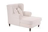 Big-Sessel, Magdalena XXL Sessel, Zeit für Romantik, Flachgewebe creme