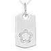 10 Karat White Gold Satin Finish Round Dog Tag with 18 chain 31KOyVuGm2L. SL75 10 Karat White Gold Satin Finish Round Dog Tag with 18 chain