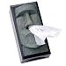 Tiki Head Tissue Box Cover - Green Face with Black Sides