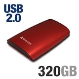 31KP5t0YQfL. SL160  Verbatim 320 GB USB 2.0 Portable External Hard Drive 96822
