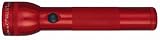 Maglite 2D Cell Flashlight Red + 2 Bonus Lamps