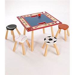 Levels of Discovery All Star Child's Table and 4 Stool Set by Levels of Discovery