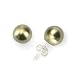 Genuine Swarovski Crystal Pearl Stud Earring - Green (8mm)