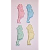 Baby Shower Favors - Adorable Pregnant Mother Favors - Set of 24 (Blue)