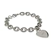 Stainless Steel Heart Tag Bracelet