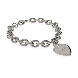 Stainless Steel Heart Tag Bracelet