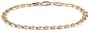 14k Yellow Gold 6mm Italian Mariner Chain Bracelet, 8"