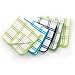 Ritz Cotton 12 by 12-Inch Dish Cloth with Poly Scour Side, Blue/Green, 5-Pack