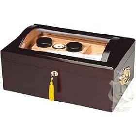 The Round El Rey 150 Cigar Humidor with Glass Dome Top