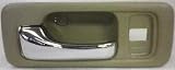 90-93 HONDA ACCORD FRONT DOOR HANDLE LH (DRIVER SIDE), Inside, w/ 1 Lock Hole, Cream, DX Model (1990 90 1991 91 1992 92 1993 93) H462112 Performance