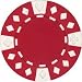 Clay Composite Diamond Suited Poker Chips 25 11.5 gram Red Poker Chips