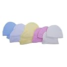 Baby Newborn 100% Cotton Allergy Free Hat Boy Girl Unisex Options (Pack of 2)