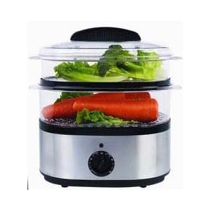 Ew-92214ivs 2-tier Digital Stainless Steel Healthy Diet Food Steamer 双层不锈钢电蒸锅