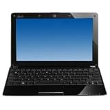 Asus 1005HA-H Netbook 10" VGA Intel Atom N280 1.66G Lecteur carte SD / MMC Webcam 1.3 Mpix Wifi Bluetooth 1024 Mo HDD 160 Go Noirpar Asus
