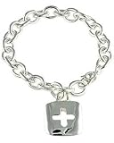 Exclusive Robert Lee Morris Pillow Cross Charm Bracelet