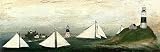 Sailing Ships II by David Carter Brown - Fine Art Print / Poster - 36.00 x 11.75