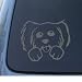 PUPPY DOG - Mutt - Car, Truck, Notebook, Vinyl Decal Sticker #1096 | Vinyl Color: Silver