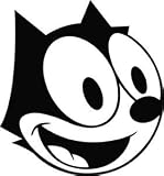 Felix the Cat Sticker- Black Felix Rub-on Decal