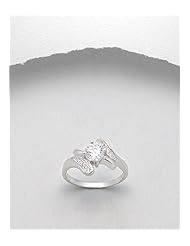 CZ Ring In 92.5 Sterling Silver