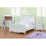 Kayla 3-pc Full Youth Bedroom Set w/Desk Full Bed, Nightstand, Desk Set