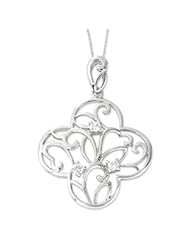 Tranquility Sterling Silver Cross Necklace