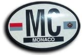 Monaco - Oval decal