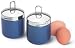 RSVP Porcelain Egg Coddlers - Blue (set of 2)