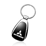 Mitsubishi Black Tear Drop Key Chain