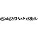 TRIBAL FUNK Grey Arm Band Temporary Tattoo 1.5x9