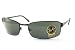 Ray Ban RB 3269 006 Matte Black/Crystal Green Sunglasses